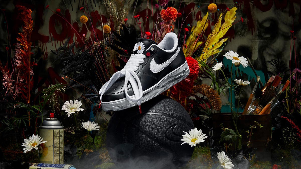 Nike x PEACEMINUSONE Air Force 1 Low "Paranoise 3.0" Sneakers | Black |  FARFETCH PEACEMINUSONE × Nike Air Force 1 Low